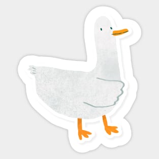 Walking duck funny meme Sticker